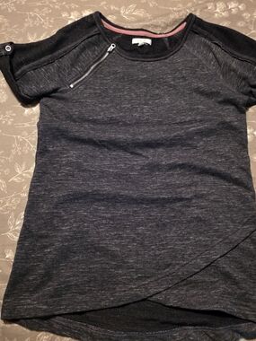 Maurices Black Short Sleeve Knit Top